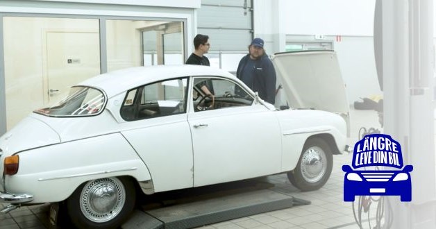 Saab 96 från 1965 med bromsproblem