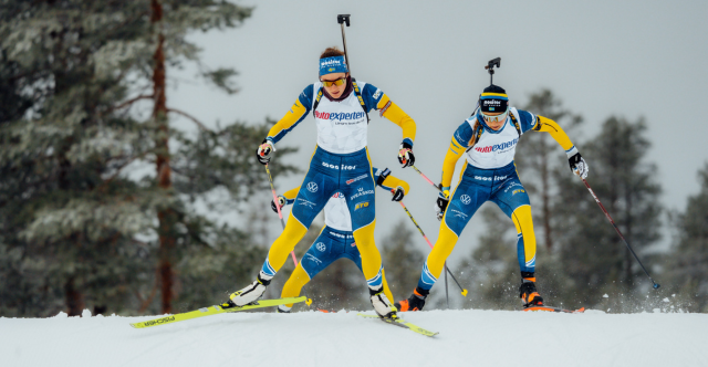 Team Autoexperten på spåret Tre skidskyttar i Team Autoexperten