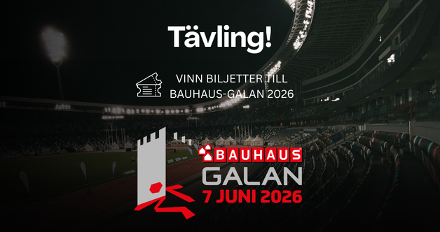 Tävling! Vinn biljetter till BAUHAUS-galan 2026