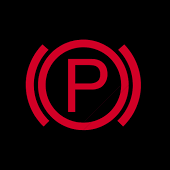 Parkeringbromslampan lyser