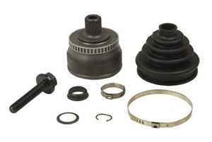 Beskrivning: Drivknut. En drivknut är en viktig del i kraftöverföringen från bilens växellåda till hjulen som driver bilen framåt.