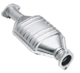 Katalysator för din bil. En katalysator liknar en liten ljuddämpare och är monterad i avgassystemet, i närheten av avgasgrenröret, för att minimera värmeläckage innan gasen kommer in i en katalysator.